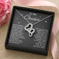Load image into Gallery viewer, To My Cousin Necklace from Cousin Christmas Gift Cousin Birthday Cousin Mothers Day Gift for Her Women with Love Heart Pendant
