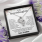To My Granddaughter Necklace from Grandma Granddaughter Birthday Christmas Valentines Day Jewelry from Grandmother