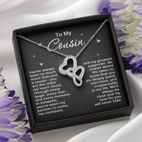 Load image into Gallery viewer, To My Cousin Necklace from Cousin Christmas Gift Cousin Birthday Cousin Mothers Day Gift for Her Women with Love Heart Pendant
