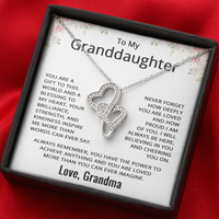 Load image into Gallery viewer, To My Granddaughter Necklace from Grandma Granddaughter Birthday Christmas Valentines Day Jewelry from Grandmother
