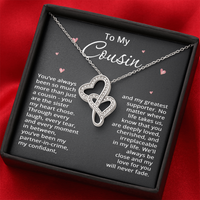 Load image into Gallery viewer, To My Cousin Necklace from Cousin Christmas Gift Cousin Birthday Cousin Mothers Day Gift for Her Women with Love Heart Pendant
