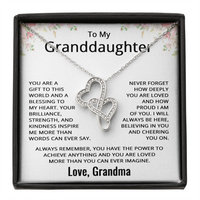Load image into Gallery viewer, To My Granddaughter Necklace from Grandma Granddaughter Birthday Christmas Valentines Day Jewelry from Grandmother
