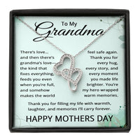 Load image into Gallery viewer, Grandma Mother’s Day Gift – Interlocking Hearts Necklace for Grandmother
