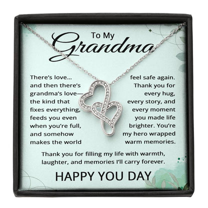 Happy You Day Gifts for Grandma - Birthday Necklace for Grandma
