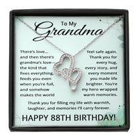 Load image into Gallery viewer, 88th Birthday Gifts for Grandma - To My Grandmother Necklace - 88 Years Old Grandma
