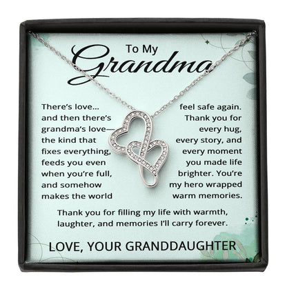 To My Grandma Necklace from Granddaughter - Grandmother Gift from Granddaughter
