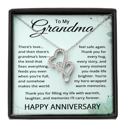 Anniversary Jewelry for Grandma - Grandmother Necklace on Wedding Anniversary