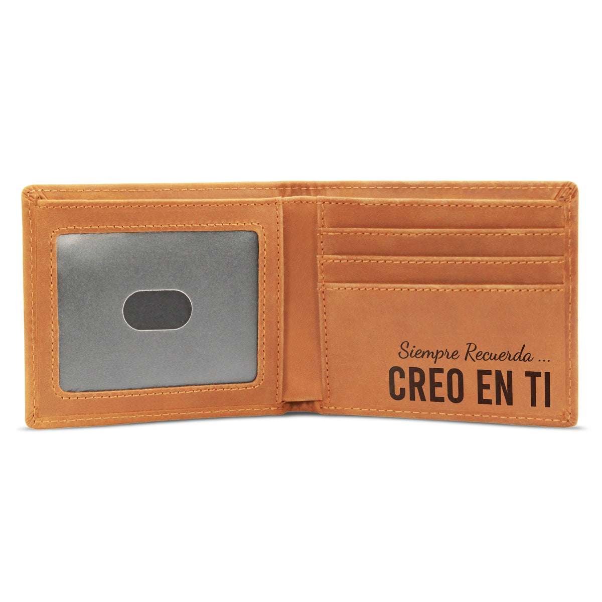 Regalos para Hijo - Regalo de Graduación para Él - Cartera de Cuero Creo en Ti