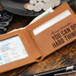 Grandson Wallet - Motivational Gift for Men - Engraved Leather Inspirational Wallet