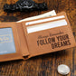 Coworker Leaving Gift for Him - New Job Gift for Men - Leather Wallet Gift for Graduate