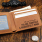 Fearfully and Wonderfully Made Wallet - Christian Gifts for Men - Psalm 139:14 Gifts - Leather Wallet