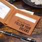 Coworker Leaving Gift for Him - New Job Gift for Men - Leather Wallet Gift for Graduate