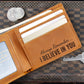 Son Wallet - Graduation Gift for Him - Engraved Genuine Leather Wallet