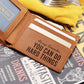 Grandson Wallet - Motivational Gift for Men - Engraved Leather Inspirational Wallet