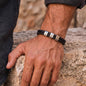 Regalos Para Mi Abuelo Pulsera con Nombres - Regalo de Cumpleaños o Navidad para Abuelo de Su Nieto o Nieta, Pulsera Personalizada