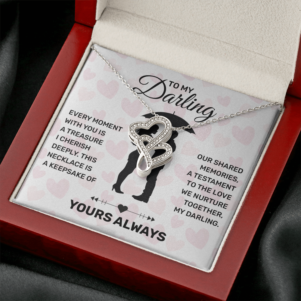 To My Darling Necklace Wedding Anniversary Gifts for Wife Girlfriend Necklace