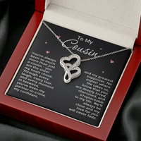 Load image into Gallery viewer, To My Cousin Necklace from Cousin Christmas Gift Cousin Birthday Cousin Mothers Day Gift for Her Women with Love Heart Pendant
