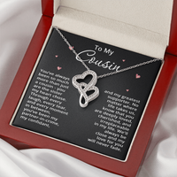 Load image into Gallery viewer, To My Cousin Necklace from Cousin Christmas Gift Cousin Birthday Cousin Mothers Day Gift for Her Women with Love Heart Pendant
