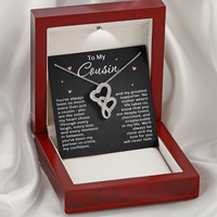 Load image into Gallery viewer, To My Cousin Necklace from Cousin Christmas Gift Cousin Birthday Cousin Mothers Day Gift for Her Women with Love Heart Pendant
