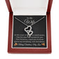 To My Wife Necklace Merry Christmas Gift from Husband Emotional Sentimental Romantic Love My Everything Always Heart to Heart Pendant
