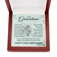 Load image into Gallery viewer, 94th Birthday Gifts for Grandma - To My Grandmother Necklace - 94 Years Old Grandma
