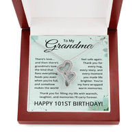 Load image into Gallery viewer, 101st Birthday Gifts for Grandma - To My Grandmother Necklace - 101 Years Old Grandma
