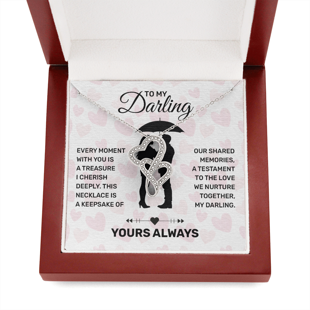 To My Darling Necklace Wedding Anniversary Gifts for Wife Girlfriend Necklace