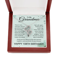 Load image into Gallery viewer, 108th Birthday Gifts for Grandma - To My Grandmother Necklace - 108 Years Old Grandma
