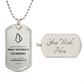 Pray Without Ceasing Dog Tag Necklace - 1 Thessalonians 5_17