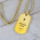 Greater Is He 1 John 4_4 Dog Tag Necklace - Personalized Christian Gift