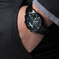 Engraved Watch for Husband, Anniversary Gift for Husband from Wife, To My Husband Watch, Romantic Gift for Him, Black Chronograph Watch