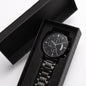 Engraved Watch for Husband, Anniversary Gift for Husband from Wife, To My Husband Watch, Romantic Gift for Him, Black Chronograph Watch