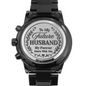 Future Husband Gift, Wedding Gift for Groom from Bride, Husband to Be Gift, Fiancé Gift for Him, Engraved Black Chronograph Watch