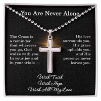 Load image into Gallery viewer, Christian Gifts for Her - Stainless Steel Cross Necklace for Women
