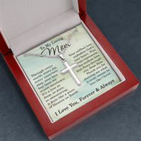 Load image into Gallery viewer, To My Loving Mom Necklace, Christian Cross Pendant Necklace for Mom
