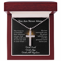 Load image into Gallery viewer, Christian Gifts for Her - Stainless Steel Cross Necklace for Women
