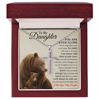 Load image into Gallery viewer, To My Daughter Cross Necklace, Birthday Gifts for Daughter from Mom and Dad
