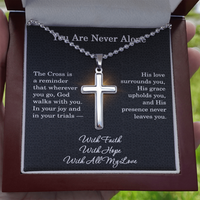 Load image into Gallery viewer, Christian Gifts for Her - Stainless Steel Cross Necklace for Women
