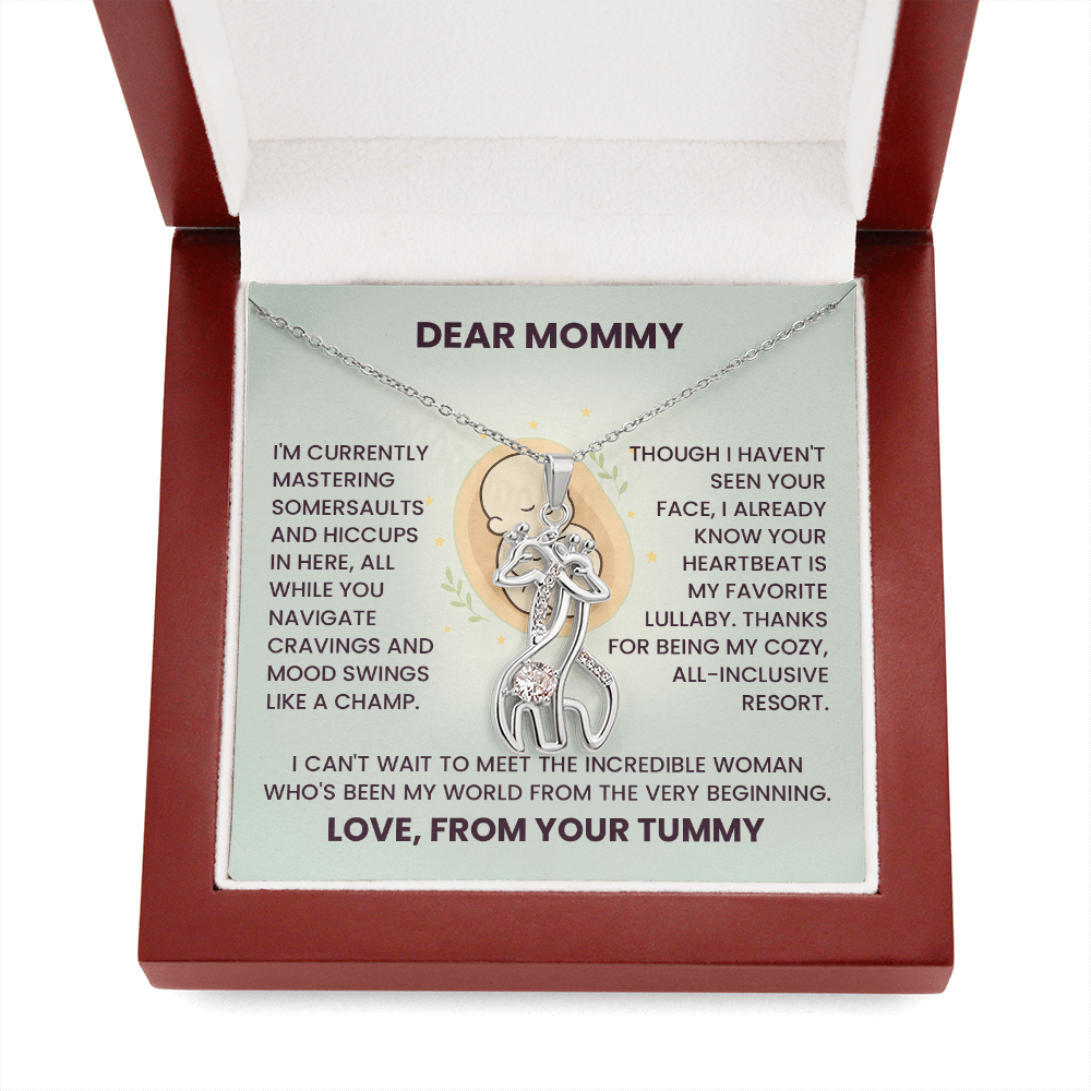 To My Mommy from Unborn Baby Necklace