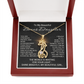 To My Beautiful Bonus Daughter Necklace from Stepmom Stepdad for Christmas Birthday Gift for Stepdaughter Step daughter Step-Daughter