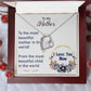 To My Mother Necklace Mothers Day Gift from Child Mom Forever Love Necklace Mom Christmas Gift