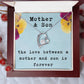 Mother’s Day Necklace from Son – Birthday or Christmas Gift for Mom – The Love Between a Mother and Son Is Forever