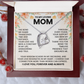 To My Loving Mom Necklace, Christmas Gift for Mom, Mothers Day Gift Ideas for Mom
