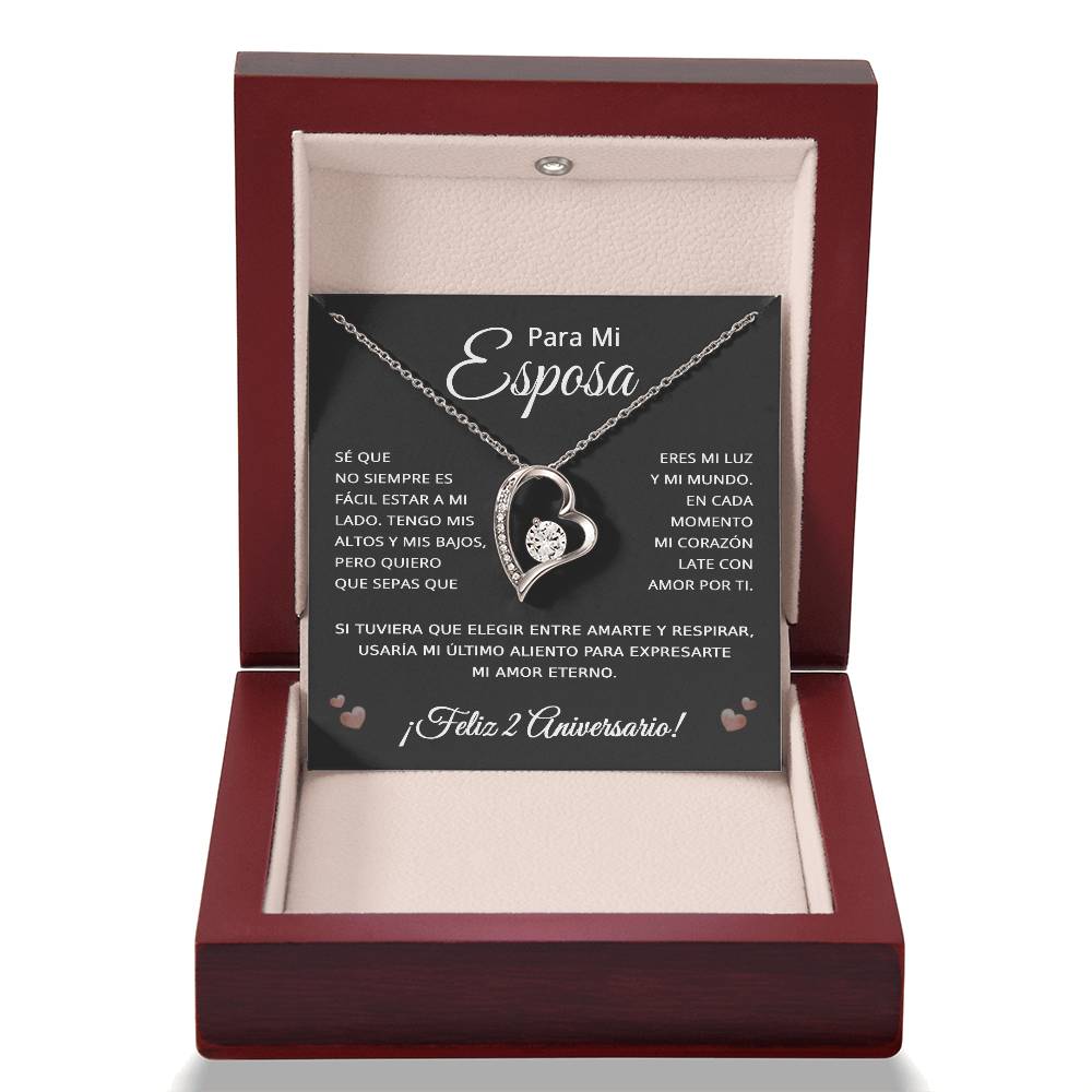 2 Anos de Aniversario Para Mi Esposa - 2 Year Aniversario Gift for Her