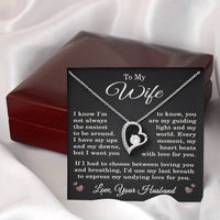Load image into Gallery viewer, Wife Love Your Husband Necklace for Wife from Husband To My Wife Gift Jewelry for Her Women Forever Love Pendant
