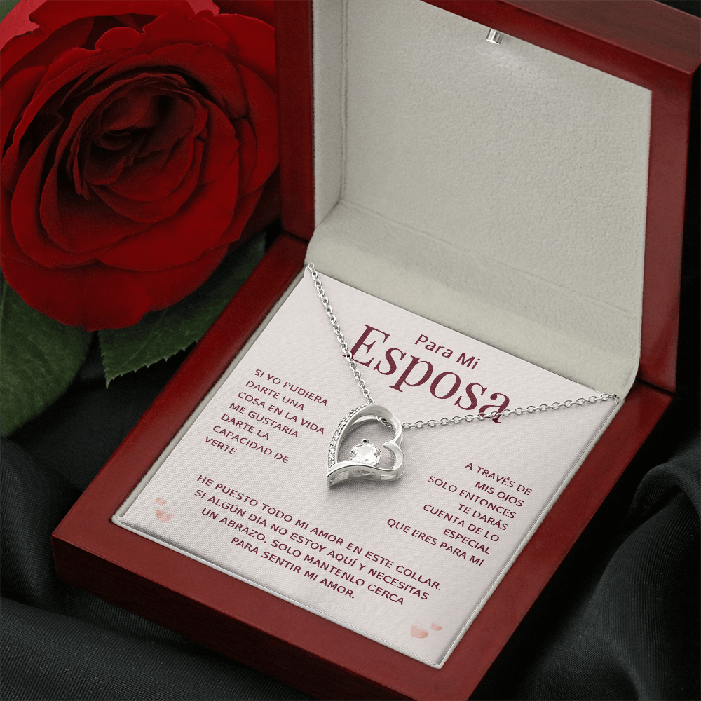 Para Mi Esposa Collar En Español - Regalo Para Esposa San Valentin - Presente Para Esposa