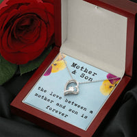 Load image into Gallery viewer, Mother and Son Forever Love Necklace, Gift for Mom from Son with Heartfelt Message Card ShineOn Fulfillment
