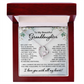 To My Granddaughter Necklace from Grandpa Grandma Grandparents Granddaughter Gift for Christmas Birthday Graduation Beautiful Strong Brave Fearless Graduate from Grandmother Grandfather