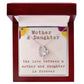 Mother and Daughter Forever Love Necklace, The Love Between a Mother and Daughter is Forever, Gift with Message Card