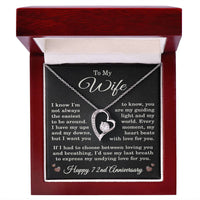Load image into Gallery viewer, 72nd Anniversary Gift for Wife – Necklace with Heartfelt Message Card
